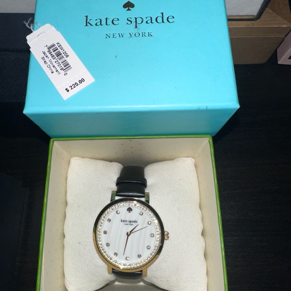 Kate Spade Black and Gold Watch